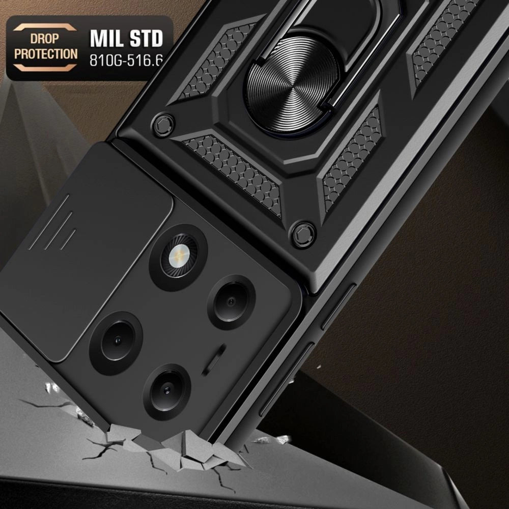 Tech-Protect CamShield Pro Case til Xiaomi Redmi Note 13 Pro 4G / LTE / Poco M6 Pro 4G / LTE - sort