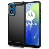 Tech-Protect TPUCarbon Case til Motorola Moto G24 / G24 Power / G04 - sort