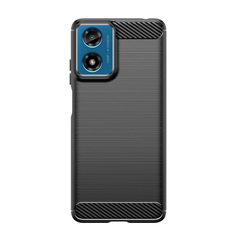 Tech-Protect TPUCarbon Case til Motorola Moto G24 / G24 Power / G04 - sort