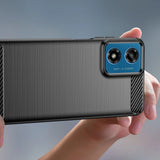 Tech-Protect TPUCarbon Case til Motorola Moto G24 / G24 Power / G04 - sort