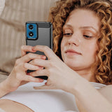 Tech-Protect TPUCarbon Case til Motorola Moto G24 / G24 Power / G04 - sort