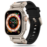 Tech-Protect Delta Pro Strap til Apple Watch 4 / 5 / 6 / 7 / 8 / 9 / SE / Ultra 1 / 2 (42/44/45/49 mm) - sort-titanium