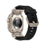 Tech-Protect Delta Pro Strap til Apple Watch 4 / 5 / 6 / 7 / 8 / 9 / SE / Ultra 1 / 2 (42/44/45/49 mm) - sort-titanium