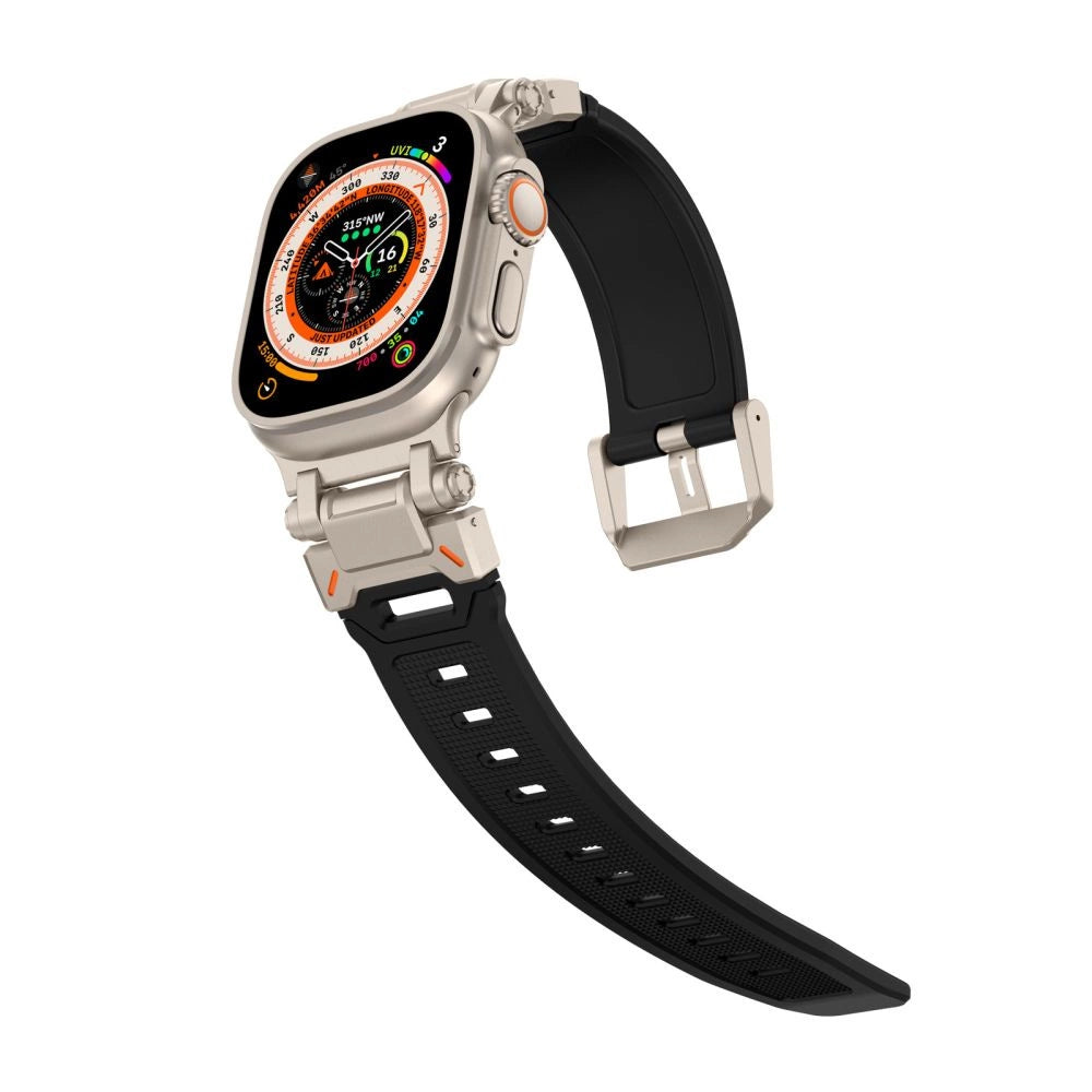 Tech-Protect Delta Pro Strap til Apple Watch 4 / 5 / 6 / 7 / 8 / 9 / SE / Ultra 1 / 2 (42/44/45/49 mm) - sort-titanium