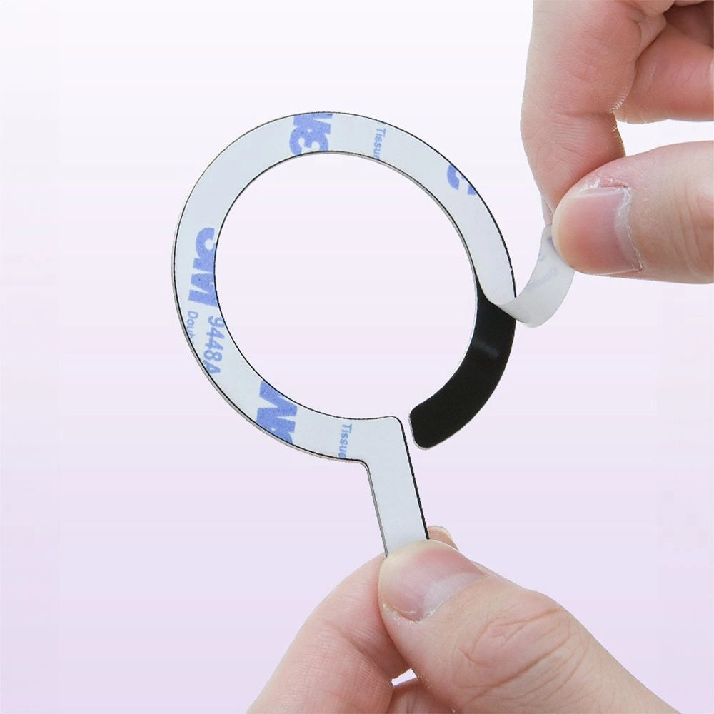 MagSafe Tech-Protect MetalRing Universal Magnetisk - sort / sølv (2 st.)