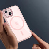 Tech-Protect MagMat MagSafe iPhone 15 Case - klar lyserød
