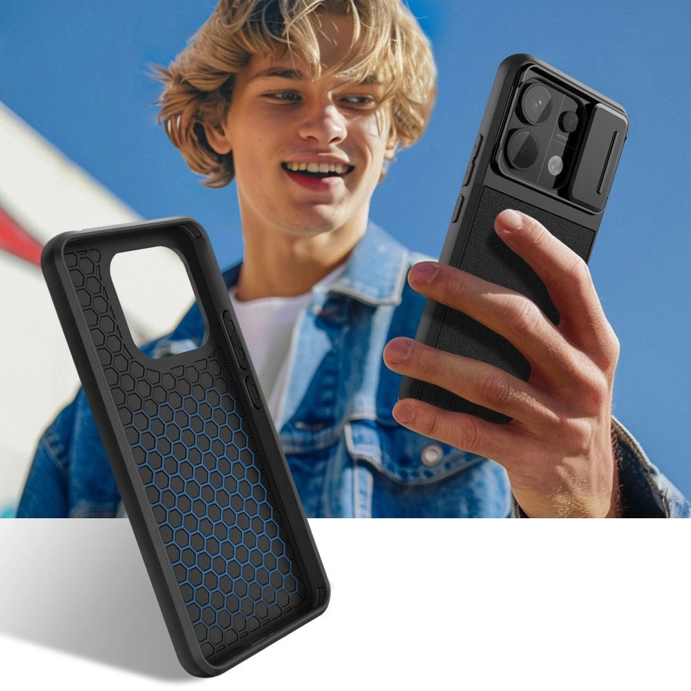 Tech-Protect Velar Cam+ Case til Xiaomi Redmi Note 13 Pro 5G / Poco X6 5G - sort