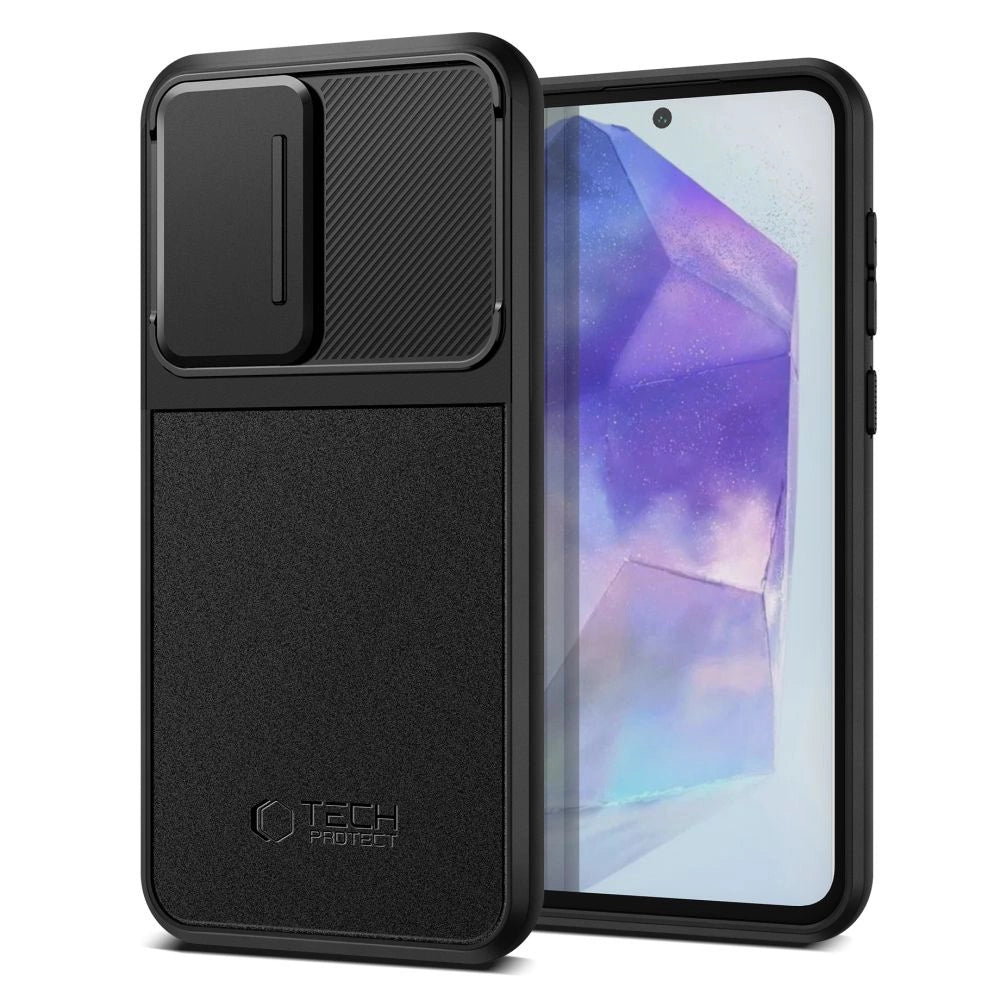 Tech-Protect Velar Cam+ Case til Samsung Galaxy A55 5G - sort