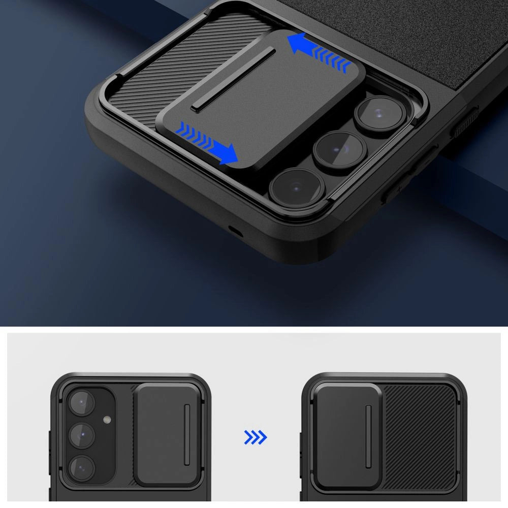 Tech-Protect Velar Cam+ Case til Samsung Galaxy A55 5G - sort