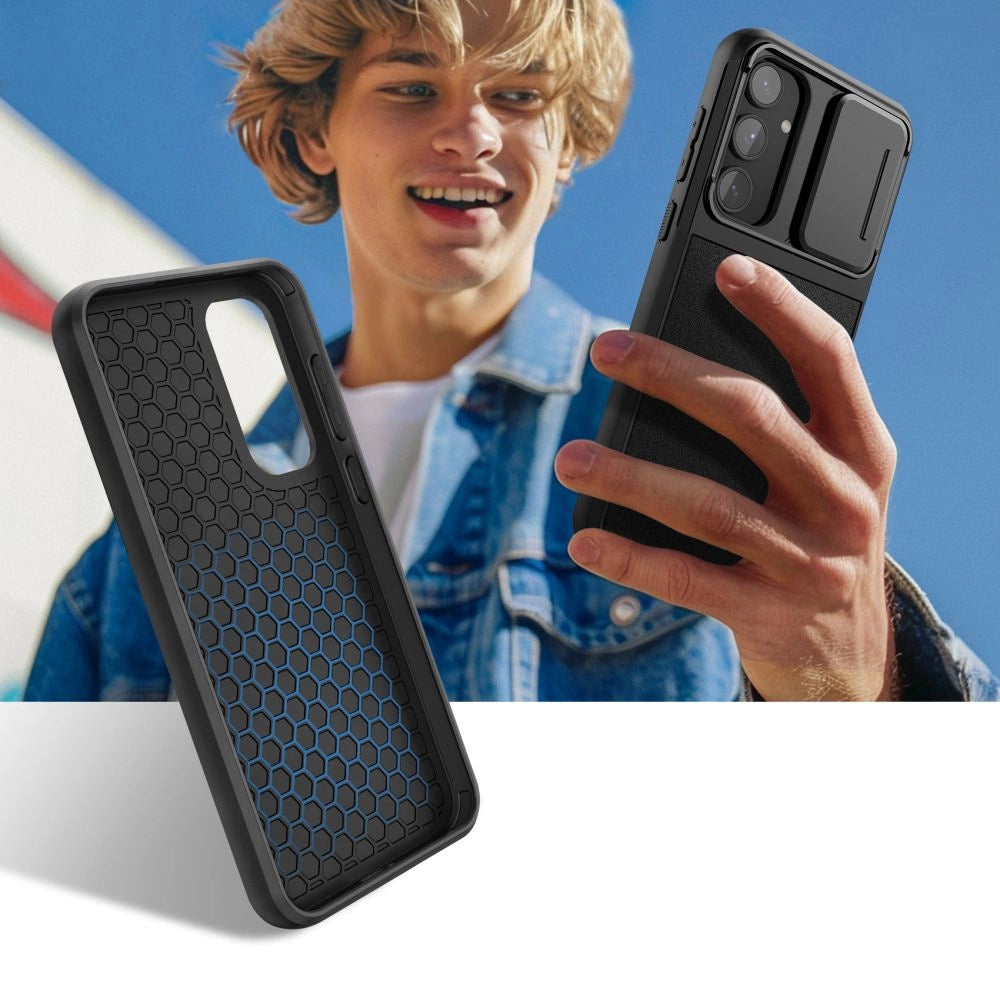 Tech-Protect Velar Cam+ Case til Samsung Galaxy A55 5G - sort