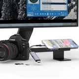 Tech-Protect UltraBoost SD/micro SD-kortlæser med Lightning/USB-A-stik - grå