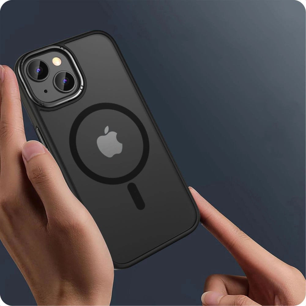 Tech-Protect MagMat 2 MagSafe iPhone 15 Case - Matte sort