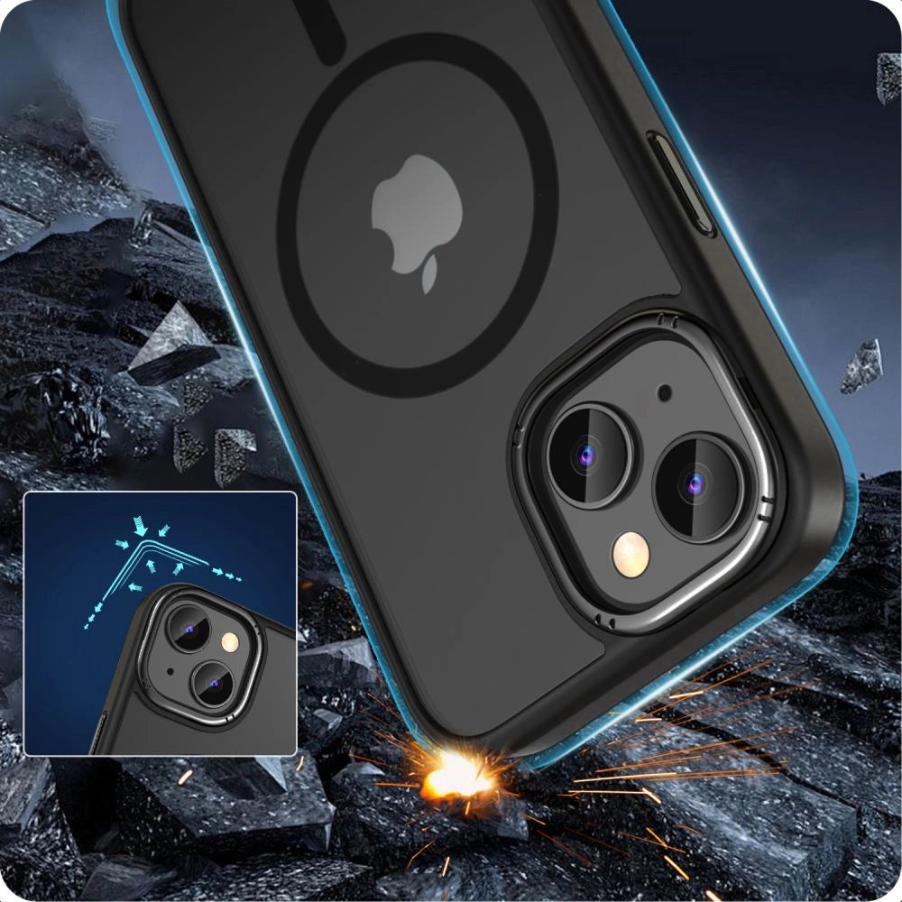 Tech-Protect MagMat 2 MagSafe iPhone 15 Case - Matte sort