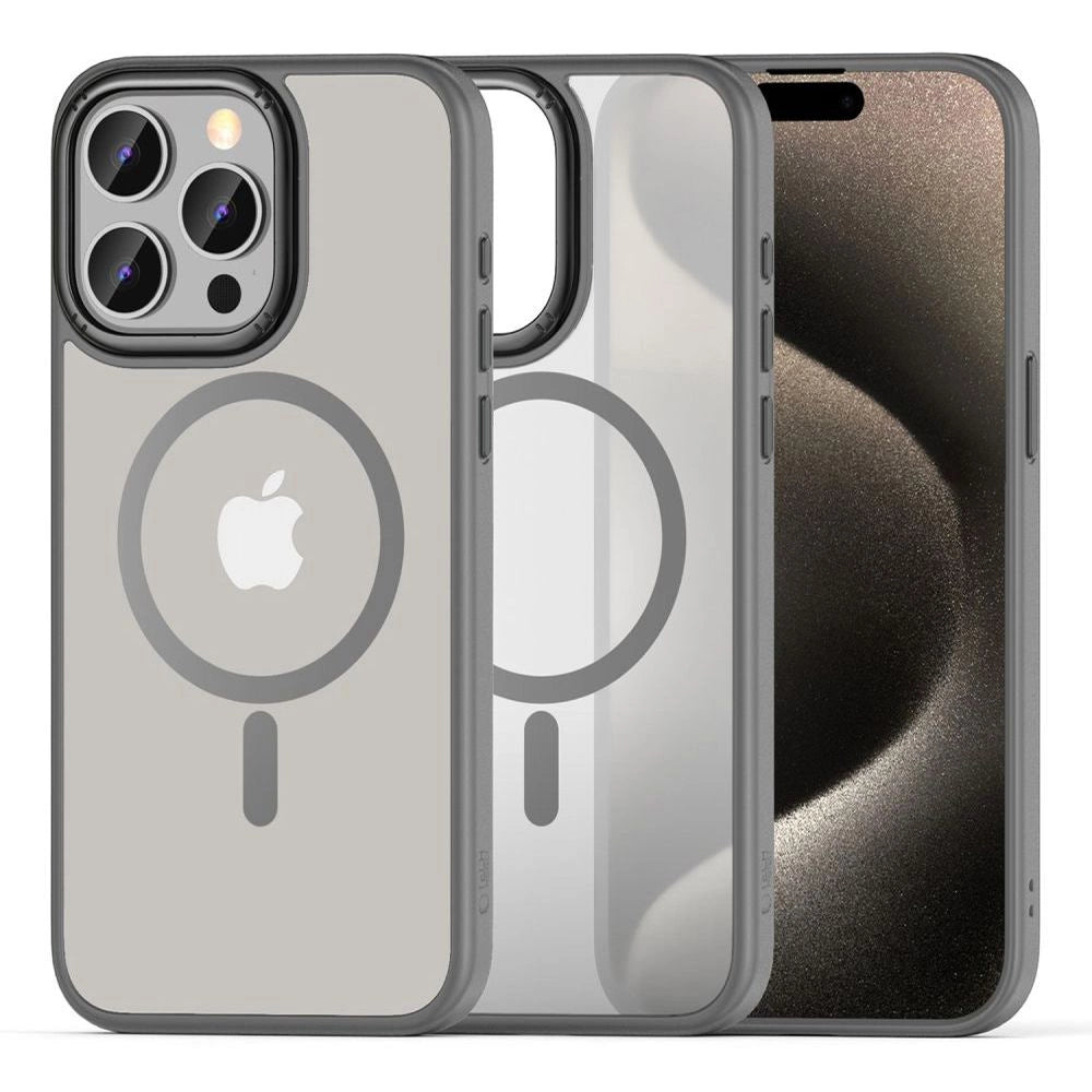 Tech-Protect MagMat 2 MagSafe-hylster til iPhone 15 Pro Max - titan matte