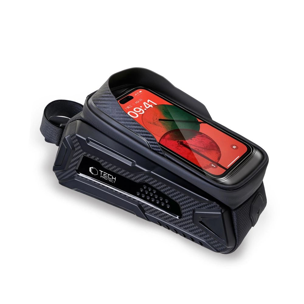 Tech-Protect V2 cykeltaske med telefonrum 1,2 l - sort