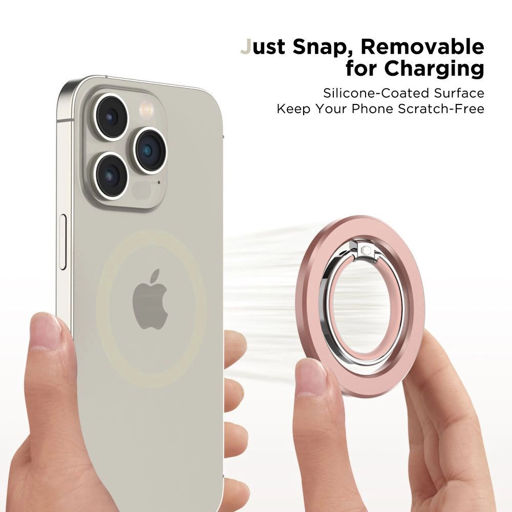 Tech-Protect MMR300 magnetholder/ring med MagSafe - lyserød