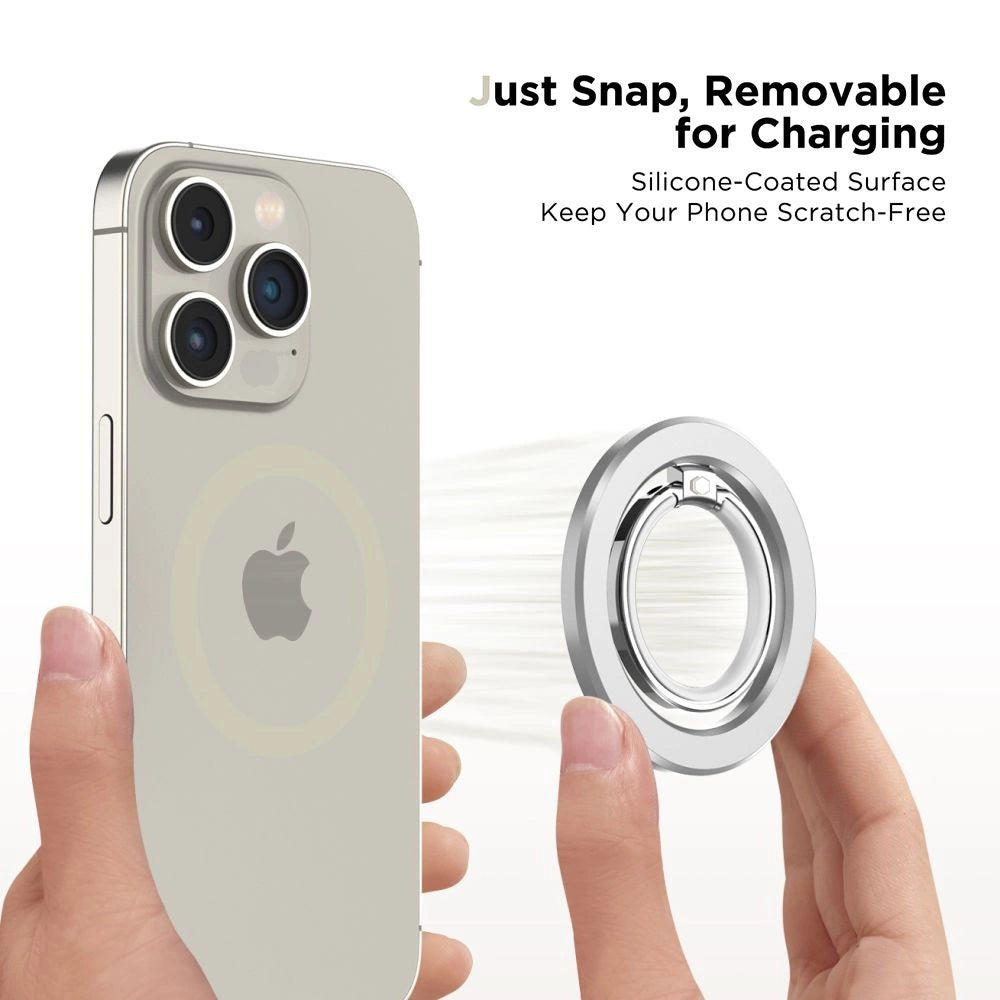 Tech-Protect MMR300 magnetholder/ring med MagSafe - sølv