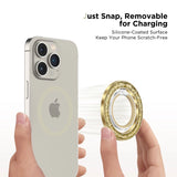 Tech-Protect MMR200 magnetholder / ring med MagSafe - guld med krystaller