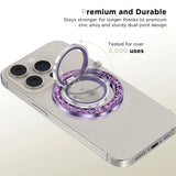 Tech-Protect MMR200 magnetholder / ring med MagSafe - lilla med krystaller