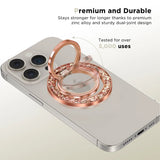 Tech-Protect MMR200 magnetholder / ring med MagSafe - lyserød med krystaller