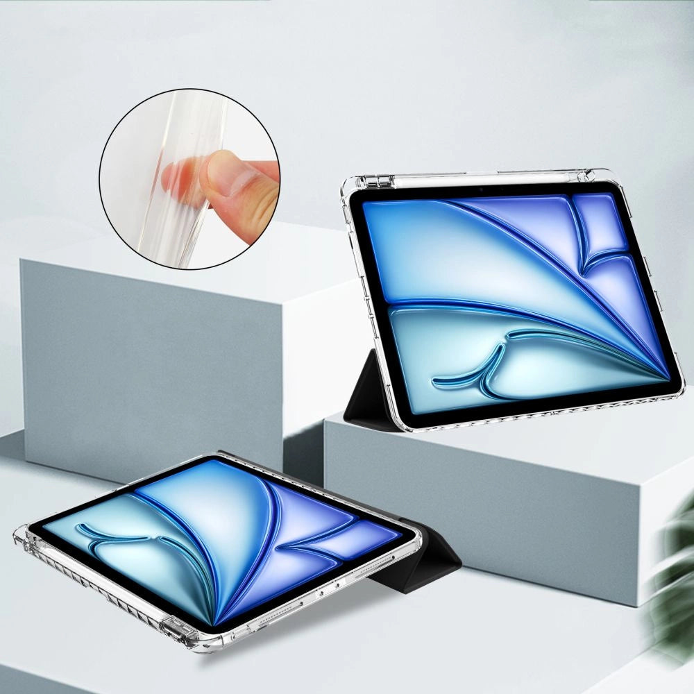 Tech-Protect SC Pen Hybrid Case til iPad Air 13 2024 - sort/gennemsigtig