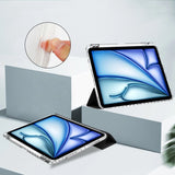 Tech-Protect SC Pen Hybrid Case til iPad Air 13 2024 - sort/gennemsigtig
