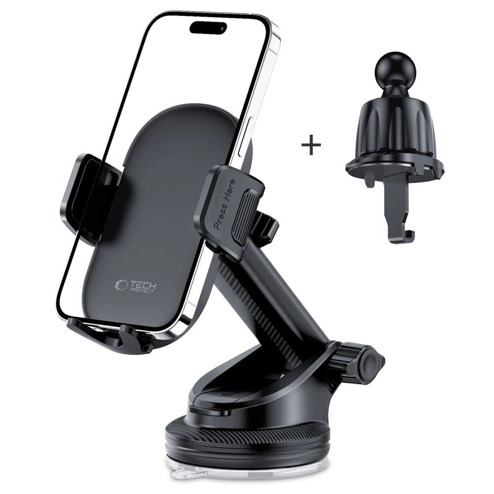 Tech-Protect V7-biltelefonholder til cockpit/luftventil - sort