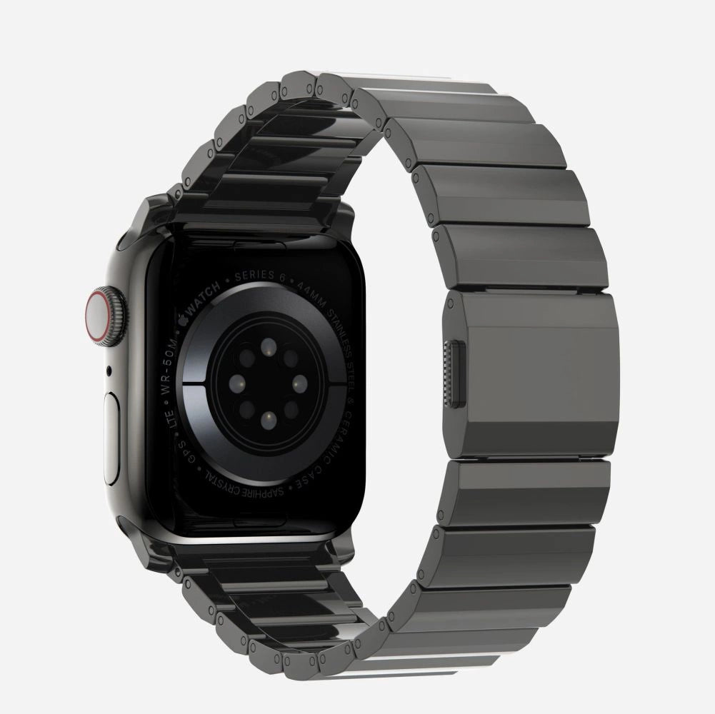 Tech-Protect SteelBand til Apple Watch 4 / 5 / 6 / 7 / 8 / 9 / SE / Ultra 1 / 2 (42/44/45/49 mm) - sort