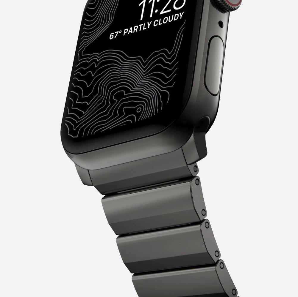 Tech-Protect SteelBand til Apple Watch 4 / 5 / 6 / 7 / 8 / 9 / SE / Ultra 1 / 2 (42/44/45/49 mm) - sort