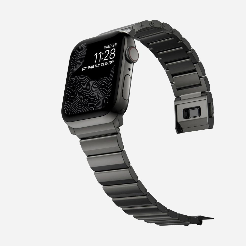 Tech-Protect SteelBand til Apple Watch 4 / 5 / 6 / 7 / 8 / 9 / SE / Ultra 1 / 2 (42/44/45/49 mm) - sort