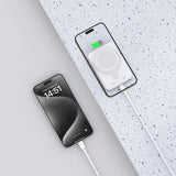Tech-Protect LifeMag PB11 Powerbank med MagSafe 10000mAh 15W USB-C-port - hvid + USB-C-kabel
