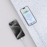 Tech-Protect LifeMag PB11 Powerbank med MagSafe 10000mAh 15W USB-C port - blå + USB-C kabel
