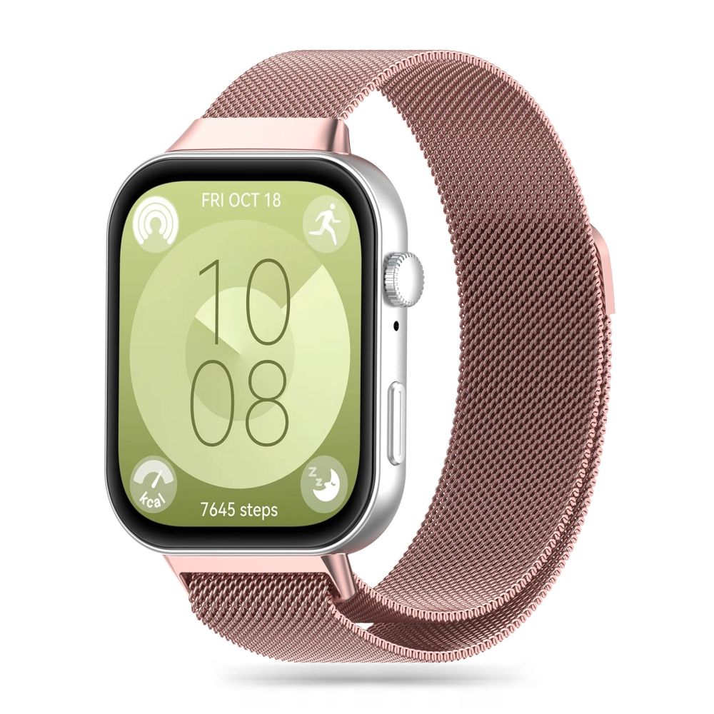 Tech-Protect MilaneseBand til Huawei Watch Fit 3 - Pink