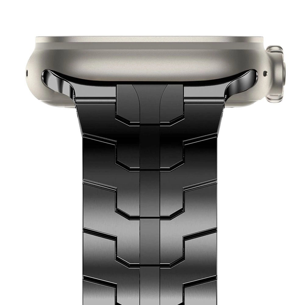 Tech-Protect rustfrit liniearmbånd til Apple Watch 4 / 5 / 6 / 7 / 8 / 9 / SE / Ultra 1 / 2 (42/44/45/49 mm) - sort