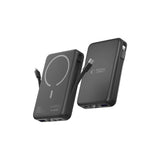 Tech-Protect LifeMag PB31 Power Bank med MagSafe 10000mAh 15W USB-C / USB-A / Indbygget USB-C / Lightning Kabler - sort