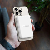 Tech-Protect LifeMag PB31 Power Bank med MagSafe 10000mAh 15W USB-C / USB-A / Indbygget USB-C / Lightning Kabler - hvid