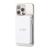 Tech-Protect LifeMag PB31 Power Bank med MagSafe 10000mAh 15W USB-C / USB-A / Indbygget USB-C / Lightning Kabler - hvid