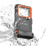 Tech-Protect Waterproof Case IPX8 til 4.7-6.7" Smartphones - sort og orange