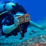 Tech-Protect Waterproof Case IPX8 til 4.7-6.7" Smartphones - sort og orange