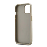 DKNY Wrist Strap Stock Logo Case til iPhone 15 Plus - beige