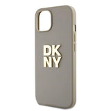 DKNY Wrist Strap Stock Logo Case til iPhone 15 / 14 / 13 - beige