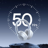 Baseus Bass 30 Max Wireless On-Ear Bluetooth 5.3 Headphones - White