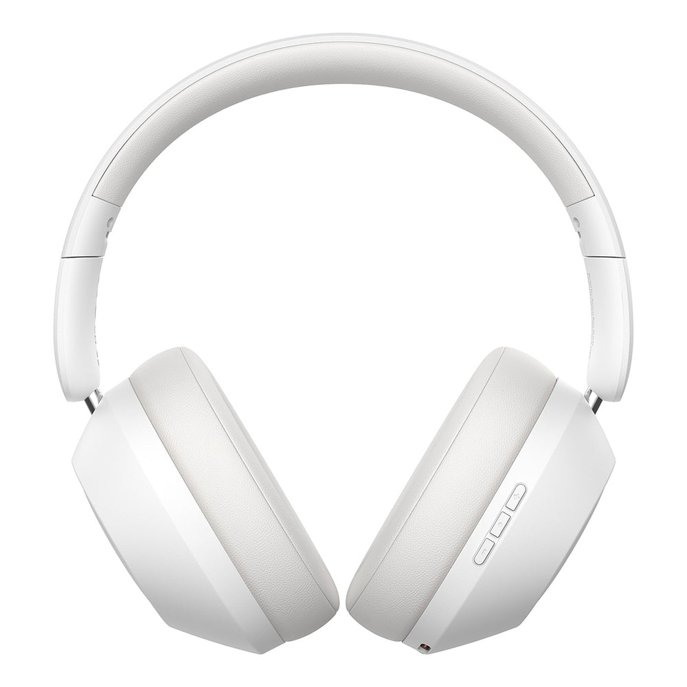 Baseus Bass 30 Max Wireless On-Ear Bluetooth 5.3 Headphones - White