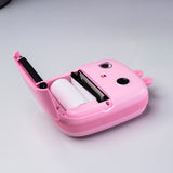 Mini termisk printer til børn med kamera og videokamera - Pink
