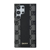 DKNY læder krydsede Mono mønster MagSafe Case til Samsung Galaxy S24 Ultra - sort