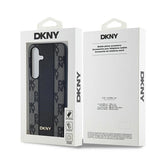 MagSafe-kasse af DKNY læder med krydsflag for Samsung Galaxy S24+ - sort