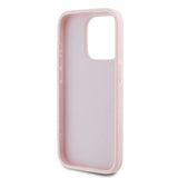 Karl Lagerfeld Diagonal Quilted Script case for iPhone 15 Pro - pink