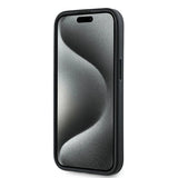 Karl Lagerfeld Diagonal Quilted Script case for iPhone 15 / 14 / 13 - black