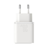 Joyroom JR-TCF15 netværksoplader USB-C / USB-A 30W - hvid