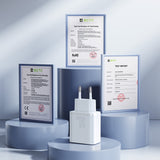 Joyroom JR-TCF15 netværksoplader USB-C / USB-A 30W - hvid